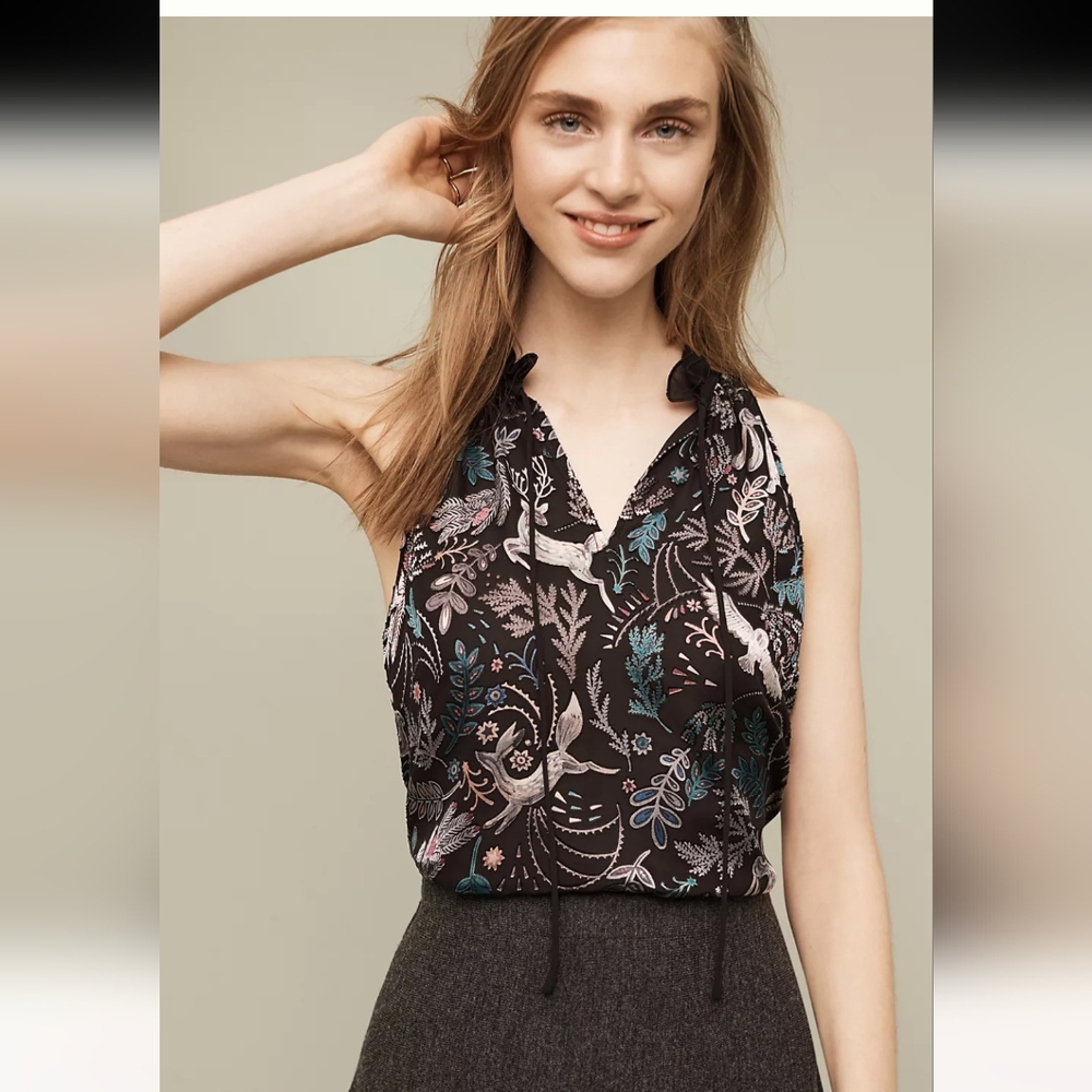 Anthropologie Floreat Fabled Blouse Rare
